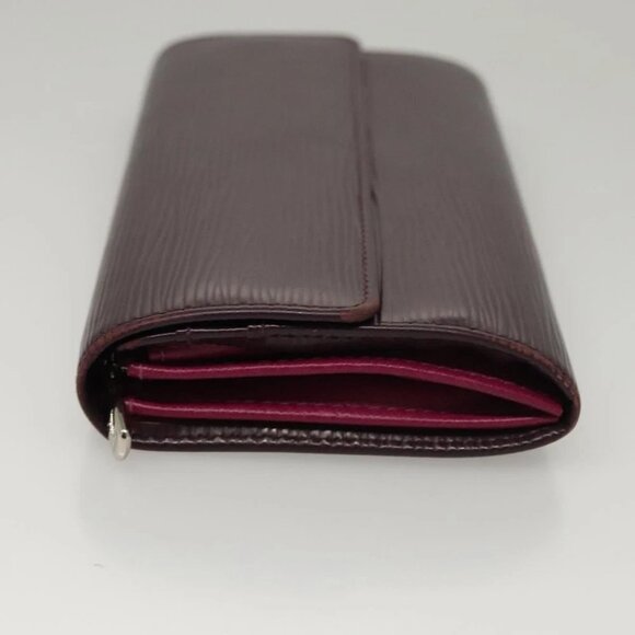 LOUIS VUITTON Epi Portefeiulle Sarah Wallet Purple Cassis - Picture 3 of 14